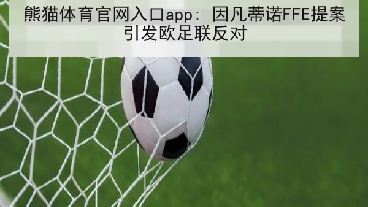 熊猫体育官网入口app: 因凡蒂诺FFE提案引发欧足联反对